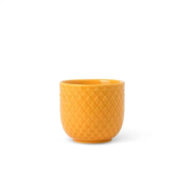 Lyngby Porcelæn Rhombe Color - Æggebæger Ø5 cm - Gul